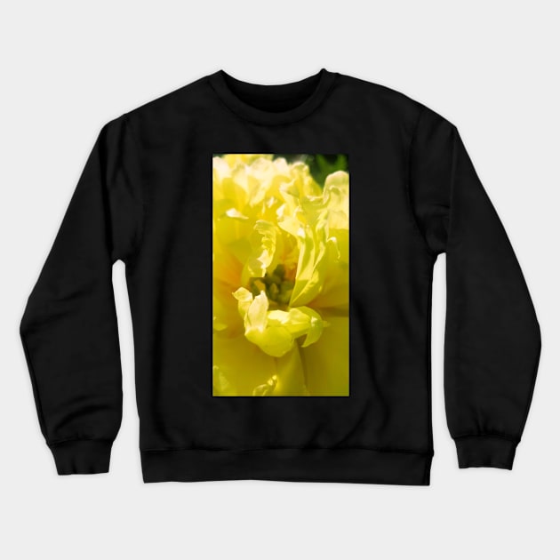 Yellow, yellow flower, flora, fauna, lime, bright yellow, bright Crewneck Sweatshirt by KO-of-the-self